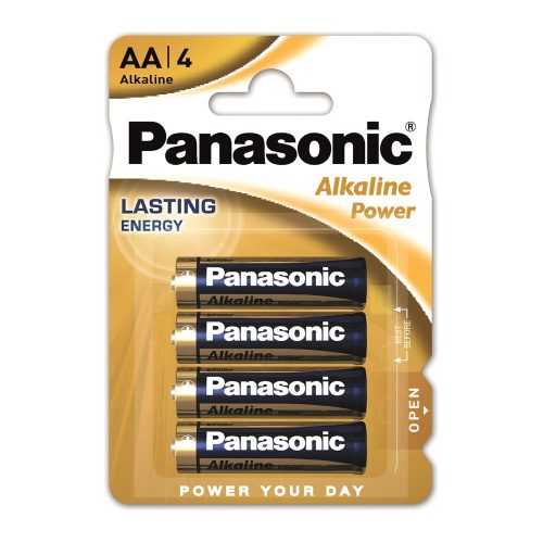 Panasonic Alkaline Power AA ceruza 1.5V alkáli/tartós elemcsomag LR6APB-4BP