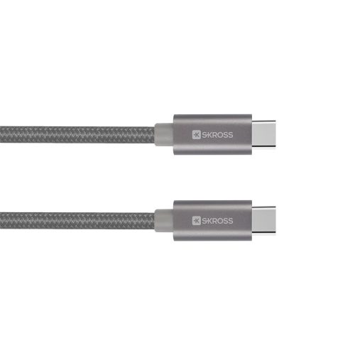 SKROSS Steel Line Type-C - Type-C 2.0, 2m USB kábel