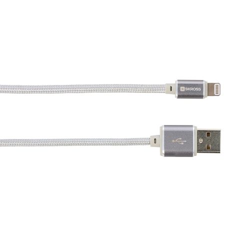 SKROSS Steel Line 2in1 Chargen Sync Micro USB & Lightning kábel 1m