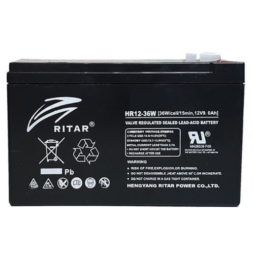 Ritar HR12-36W-F2 nagy áramú zárt ólomakkumulátor