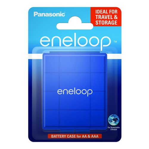 eneloop BQ-CASEL/1E akkubox kék szín, 4db AA/AAA akkuhoz