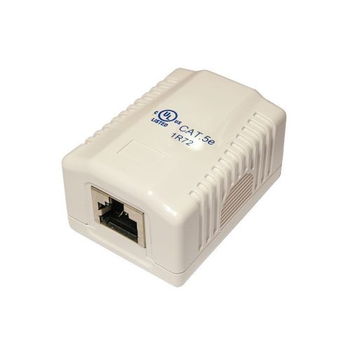 RJ45 falra szerelhető aljzat, FTP, 1 portos