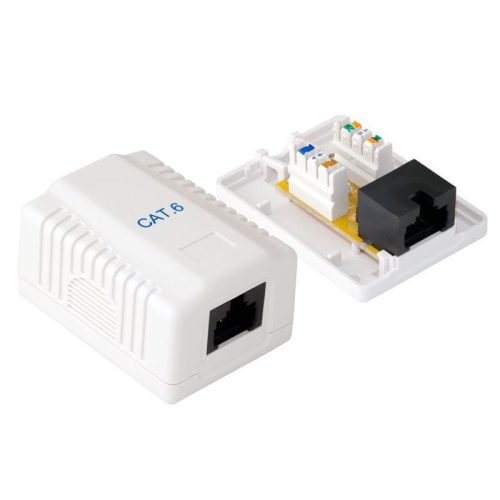 Falra szerelhető aljzat, UTP, 1 portos