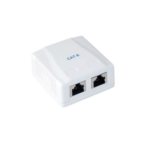 Falra szerelhető aljzat, FTP, 2 portos