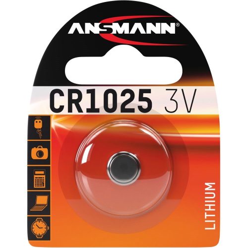 ANSMANN CR1025 3V lítium gombelem 1db/csomag  