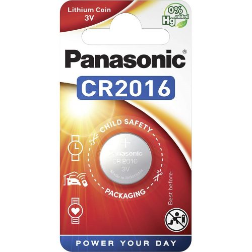 Panasonic CR2016 3V lítium gombelem 1db/csomag