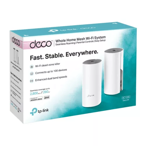 TP-Link Wireless Mesh Networking Rendszer AC1200 DECO E4 (2-PACK)