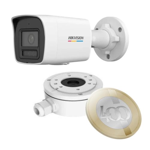 Hikvision DS-2CD1047G3H-LIU(4mm)+DS-1280ZJ-XS 4 Mpx-es IP kamera