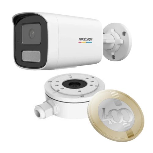 Hikvision DS-2CD1T27G2H-LIUF(2.8mm)+DS-1280ZJ-XS 2 Mpx-es IP kamera