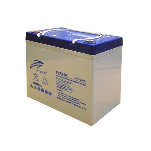 12V 58 Ah AKKUMULÁTOR ciklikus ólom/RITAR/  