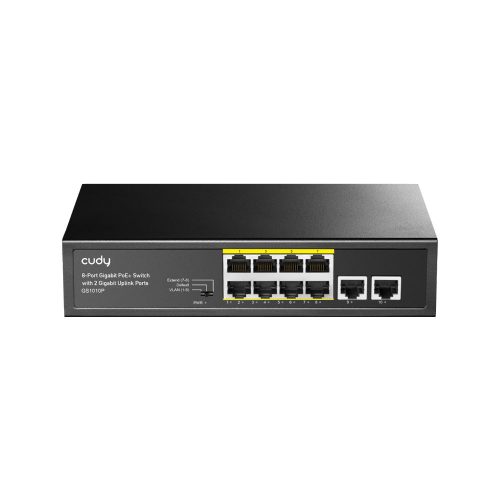 CUDY 8 portos POE switch, 8 poe port + 2 gigabit uplink port