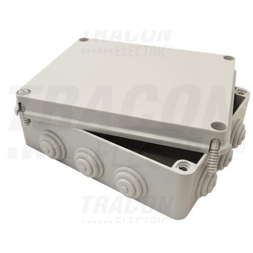DOBOZ /250 X 200 X 90 mm szürke/ gumibevezetővel IP56 TQBY25209 