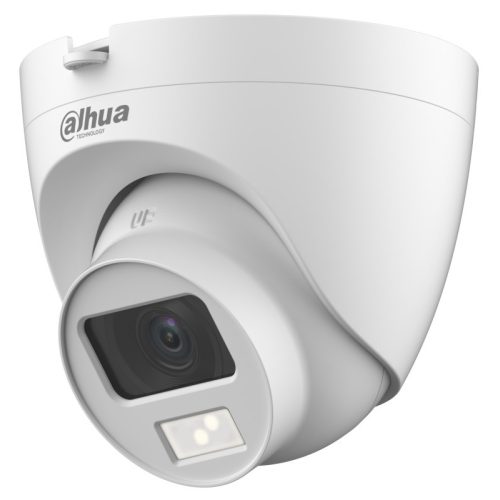 5 MP Full-color HDCVI DWDR fix IR/láthatófény dómkamera; SMDplus; mikrofon; koax audio; műanyag