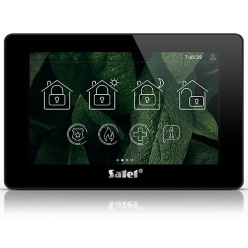 7" érintőképernyős kezelő; fekete