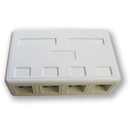 Falon kívüli Keystone aljzat, UTP, FTP, 4 portos