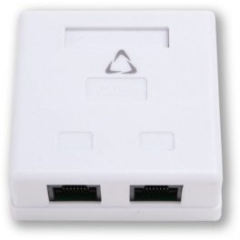 WO-212 Falra szerelhető RJ45 aljzat, STP, 2 portos