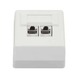 WO-312 Falra szerelhető RJ45 aljzat, UTP, 2 portos