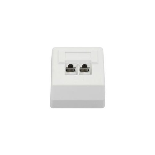 WO-312 Falra szerelhető RJ45 aljzat, UTP, 2 portos
