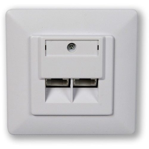 WO-332 Falra szerelhető RJ45 aljzat, UTP, 2 portos