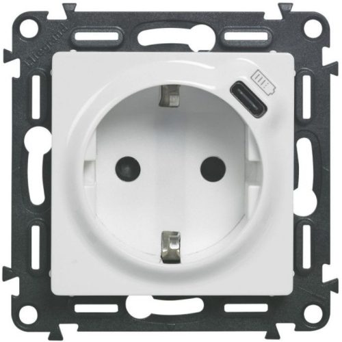 Legrand Valena Life 753135 Mechanizmus burkolatú aljzat, Erős áram