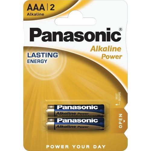 Panasonic Alkaline Power AAA mikro 1.5V alkáli/tartós elemcsomag LR03APB-2BP