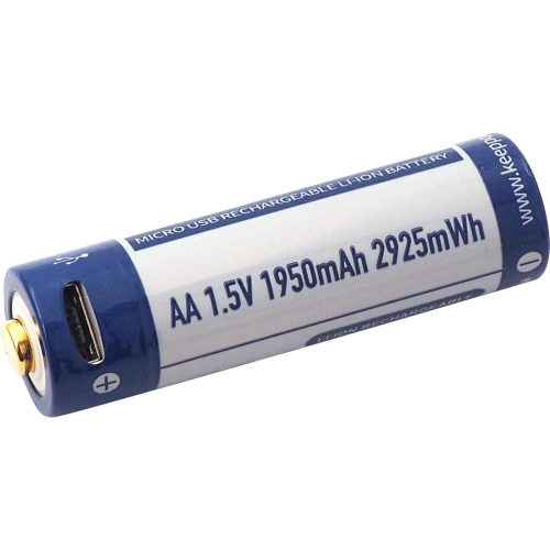 KeepPower AA 1,5V 1950mAh védett Li-ion akkumulátor USB