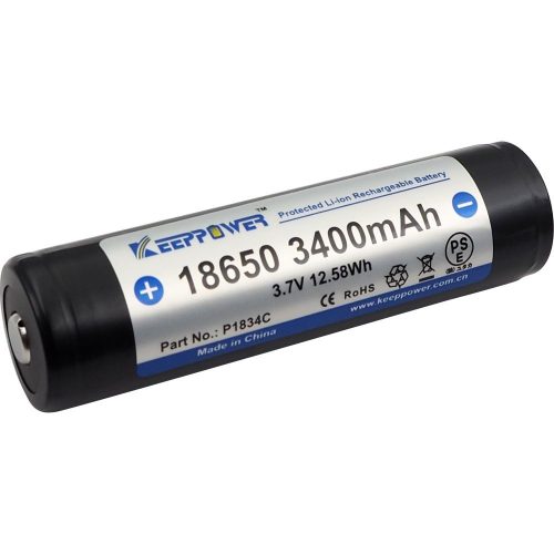 KeepPower 18650 3,7V 3400mAh védett Li-ion akkumulátor