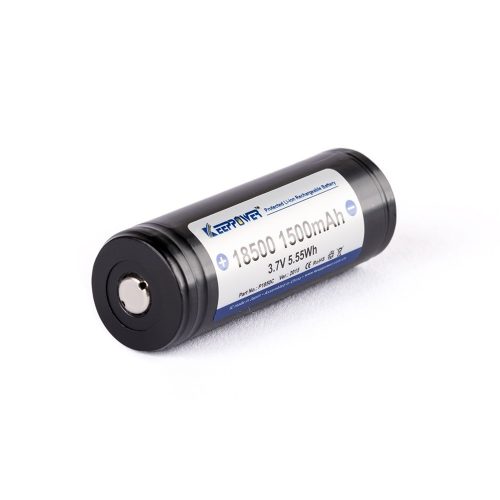 KeepPower 18500 3,7V 1500mAh Li-ion akkumulátor védelemmel