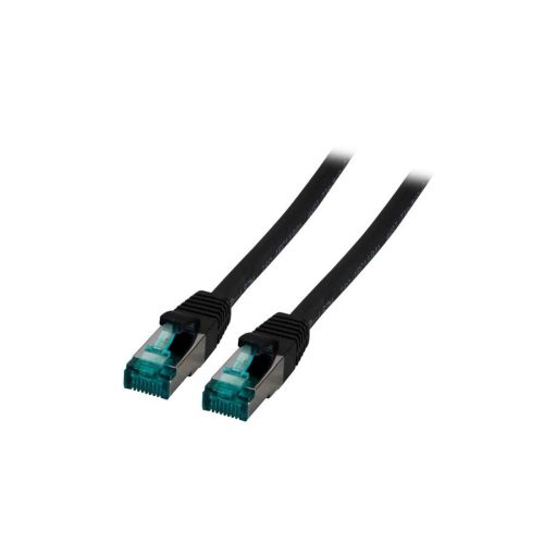 Cat.6a S/FTP patchkábel 10m, fekete