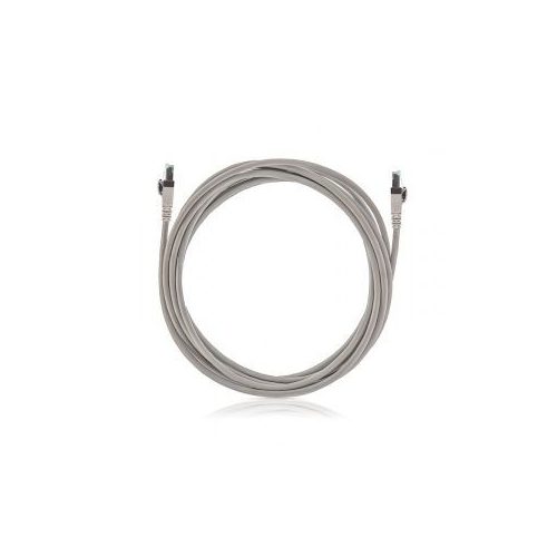 Cat.6a S/FTP patchkábel, szürke, 4x2 eres, 2 m