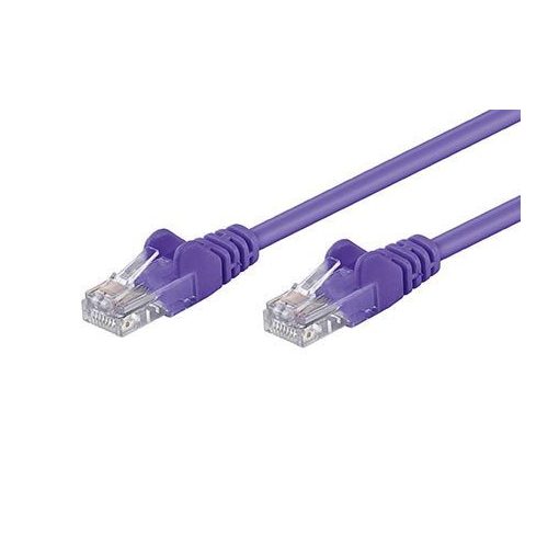 Cat.5e UTP CCA patchkábel 1m, PVC, lila
