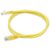 Cat.5e U/UTP patchkábel, sárga, 4x2 eres, 2 m
