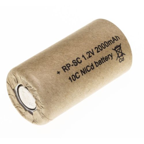 1,2V 2000mAh Ni-Cd nagy áramú ipari akkumulátor cella