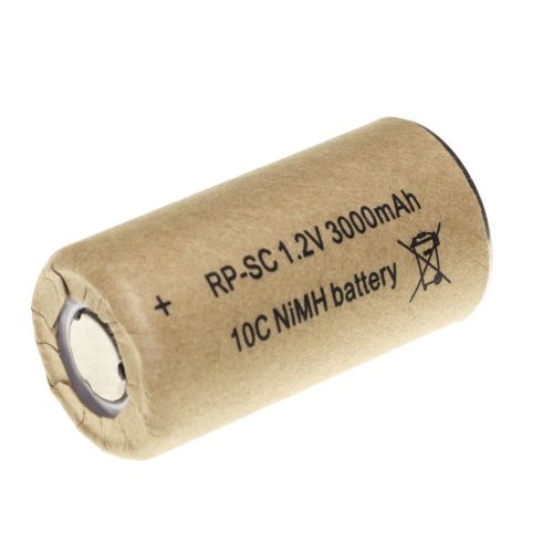 RP SC3000 1,2V 3000mAh Ni-MH nagy áramú ipari akkumulátor cella