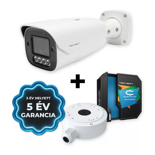 Techson TCI MS6 C106 WI70 AM Z4 /PA + JG + SCSTD1 6 Mpx-es IP kamera Tömszelencés kötődobozzal és SmartCenter STD licenccel