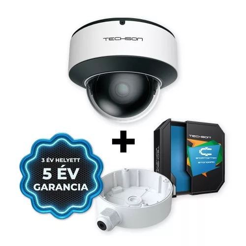 Techson TCI MS6 D006 WI ADM -2.8 + JG + SCSTD1 6 Mpx-es IP kamera Tömszelencés kötődobozzal és SmartCenter STD licenccel