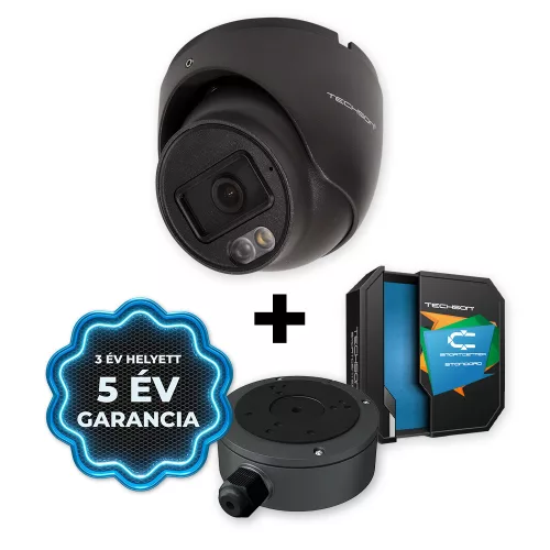Techson TCI MS6 E004 WI AM -2.8 GRAY + JG + SCSTD1 4 Mpx-es IP kamera Tömszelencés kötődobozzal és SmartCenter STD licenccel