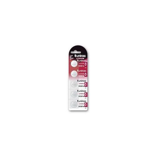 Uniross SP5 CR2016 3V lithium gombelem 5db/bliszter  