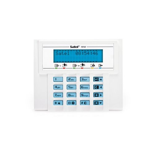 LCD kezelő VERSA központokhoz; kék háttérfény és kijelző